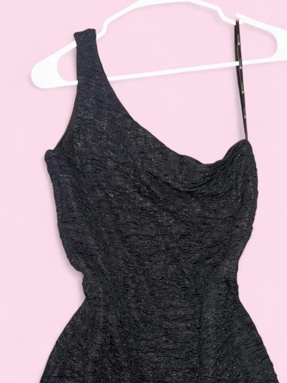 Forever 21 Black One-Shoulder Mini Dress